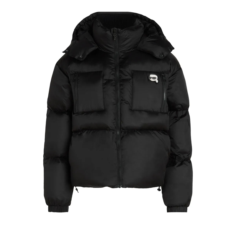 Karl Lagerfeld Daunenjacke IKON PUFFERJACKE schwarz