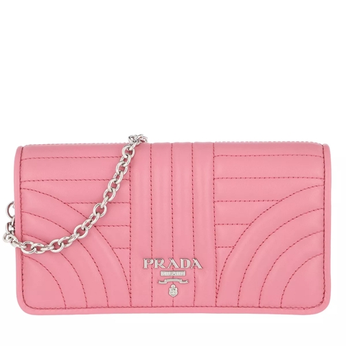 Prada iPhone Case Quilted Soft Leather Rosa Handytasche