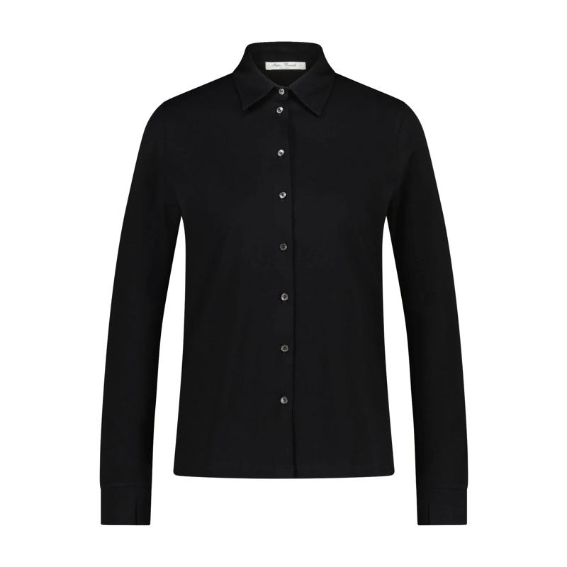 Stefan Brandt Blouse Bluse Ada aus Baumwolle schwarz