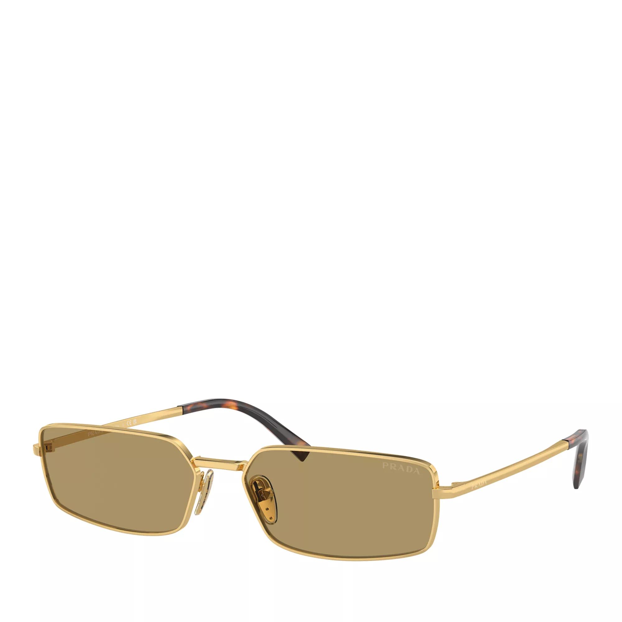 Prada Sonnenbrille - 0PR A60S 59 5AK70G - Gr. unisize - in Gold - für Damen