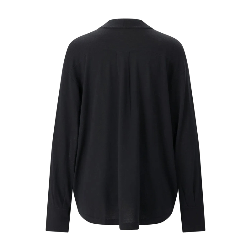 Sminfinity Bluse Strickjacke Extrafine Bowtie Shirt schwarz(Image 2)