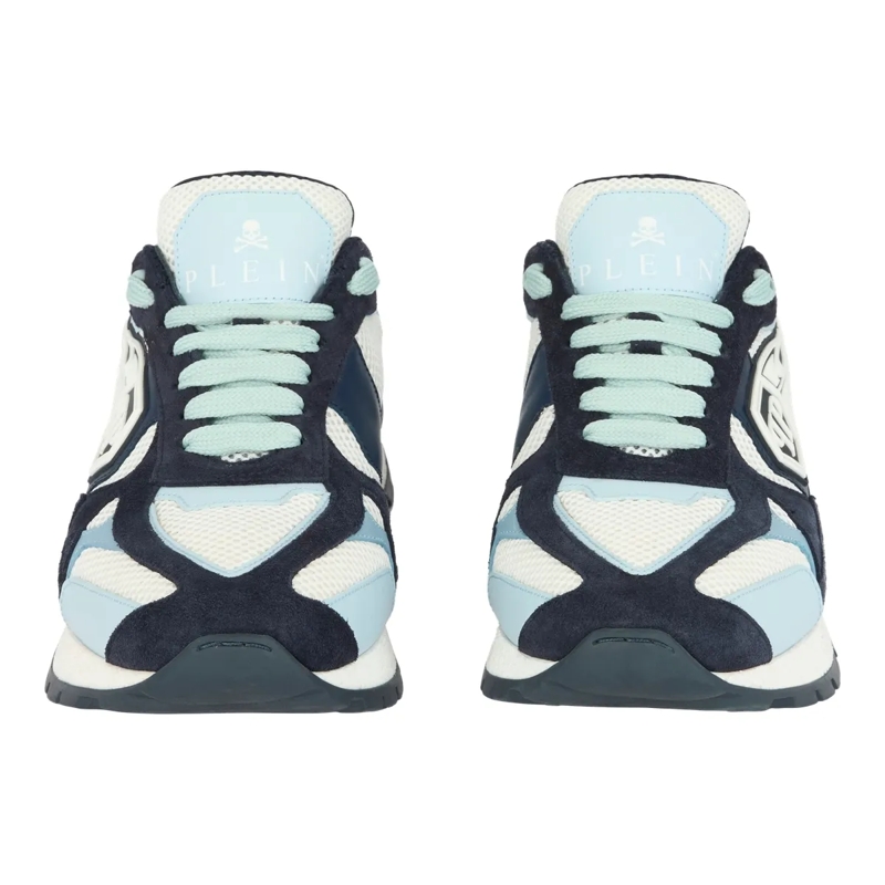 Philipp Plein Low-Top-Sneaker Mit diesen Predator-Sneakern in Lo-Top-Form aus ge hell-blau(Image 2)