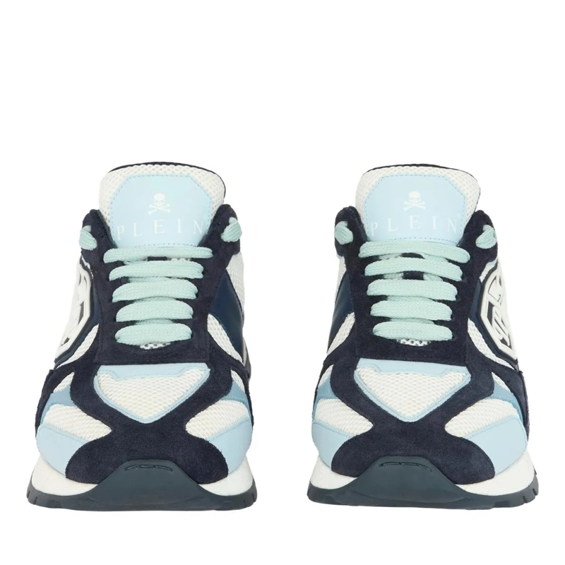 Philipp Plein Low-Top-Sneaker Mit diesen Predator-Sneakern in Lo-Top-Form aus ge hell-blau(Image 5)