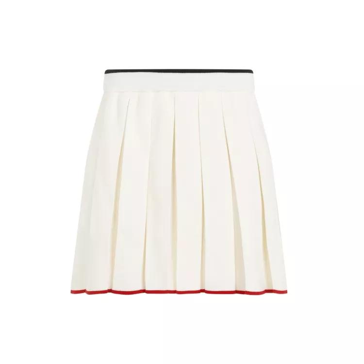 Thom Browne - Full Needle Stitch Mini Pleated Skirt - Größe 40 - white