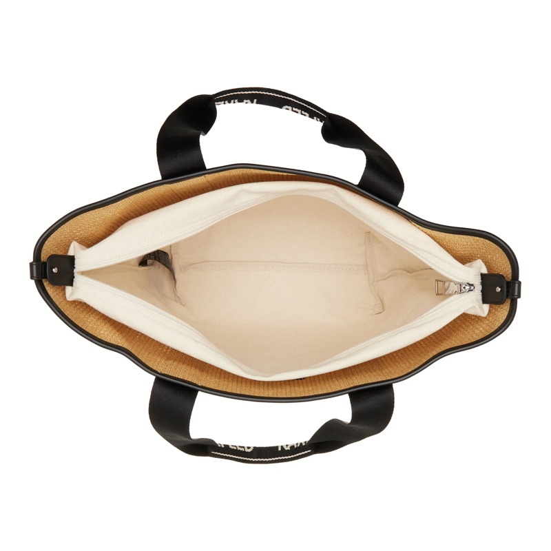 Karl Lagerfeld Shopper K/Essential Raffia Bag Natural(Image 6)