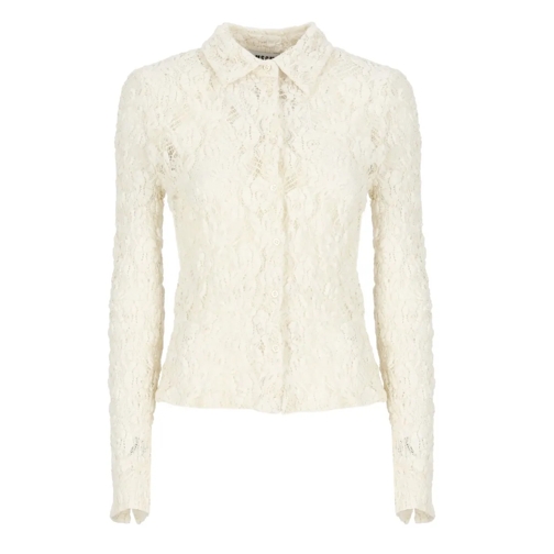 MSGM Lace Shirt Neutrals Chemises