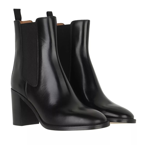 Isabel Marant Lanide Ankle Boots Leather Black Ankle Boot