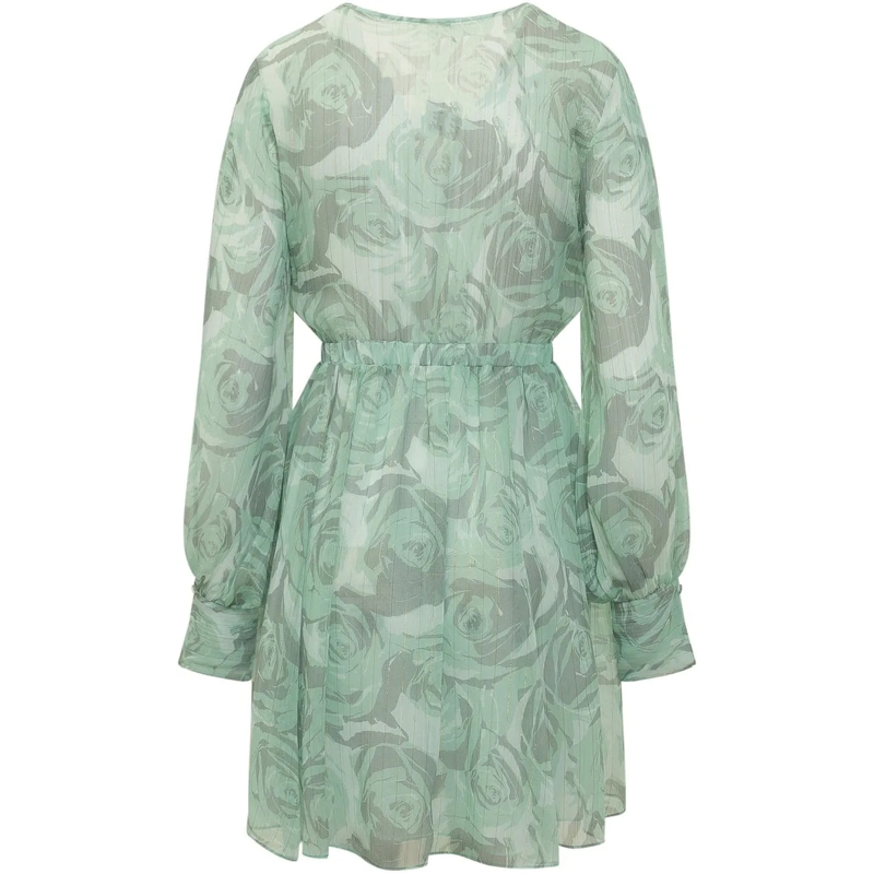 Pinko Minikleid Abito Corto con Scollo a V e Coulisse grün(Image 2)