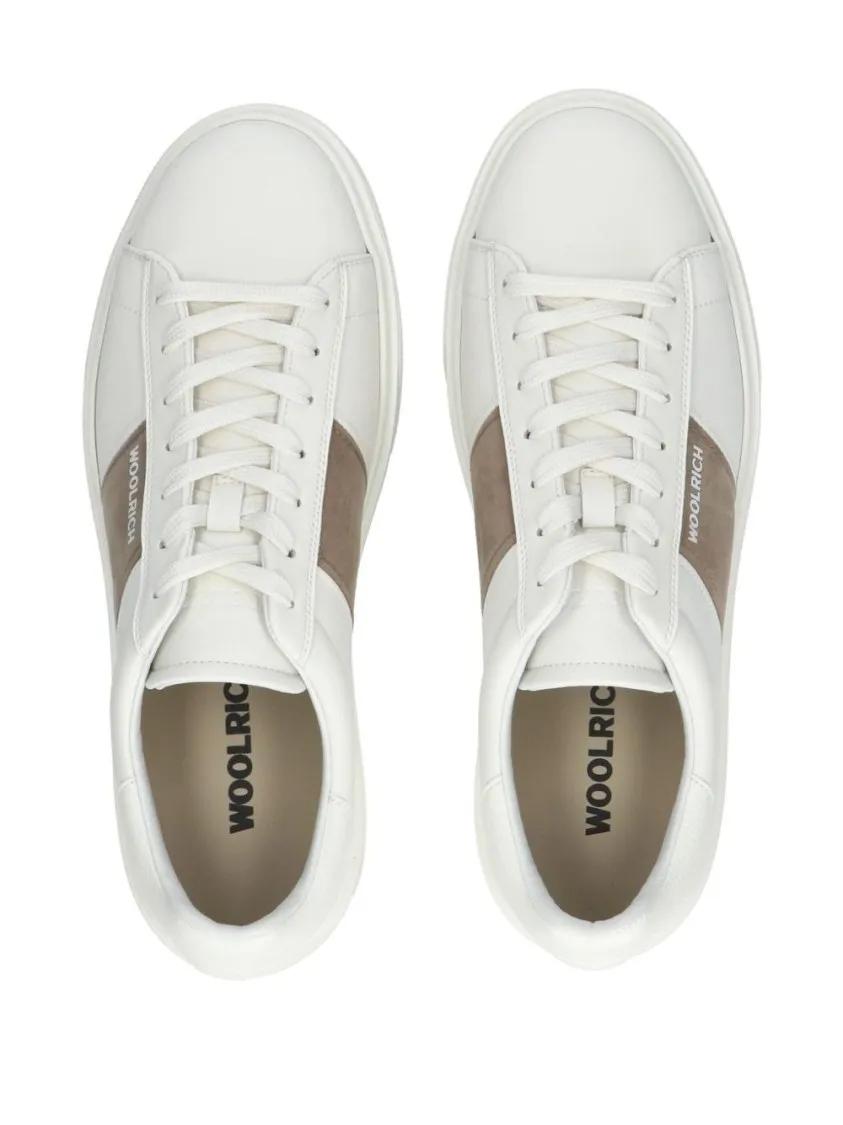 Thumbnail - Woolrich Low-Top Sneaker - White Sneakers With Lace-Up Fastening - Gr. 42 (EU) - in Weiß - für Damen