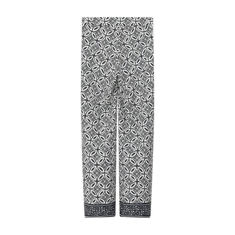 Cambio Freizeithose Allison creme/blue geometric(Image 2)