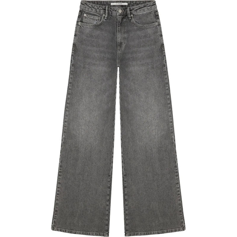 HOMAGE TO DENIM Ausgestellte Jeans jeans wide leg grey grau