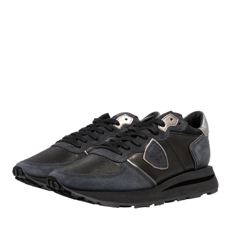 Philippe Model Low-Top-Sneaker Tropez Haute Low Woman West Mixage_Noir