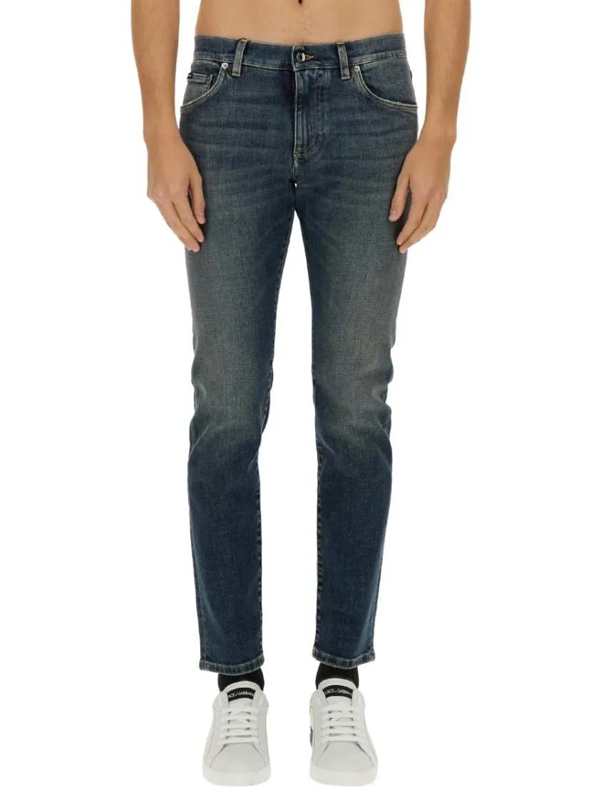 Thumbnail - Dolce&Gabbana - Jeans Slim Fit - Größe 48 - blau