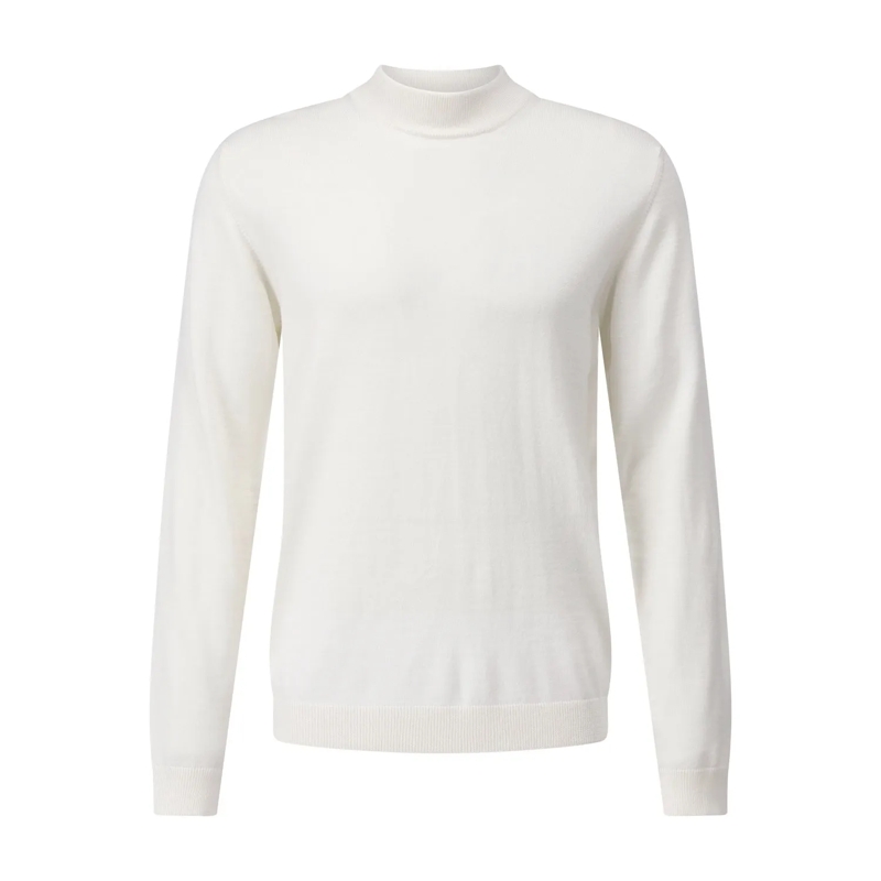 Roberto Collina Pullover Pullover mit Stehkragen Creme
