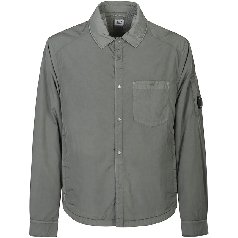 CP Company Doudoune Chrome-r Padded Overshirt Grey grau