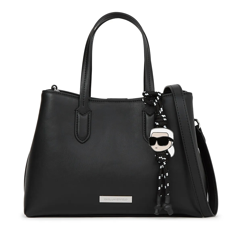 Karl Lagerfeld Shopper Ikon Glatte kleine Tote Bag schwarz