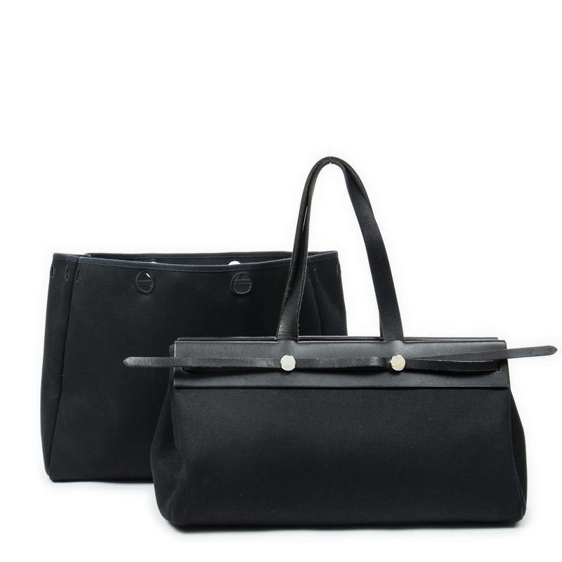 Hermès Crossbody Bag Herbag Cabas MM schwarz