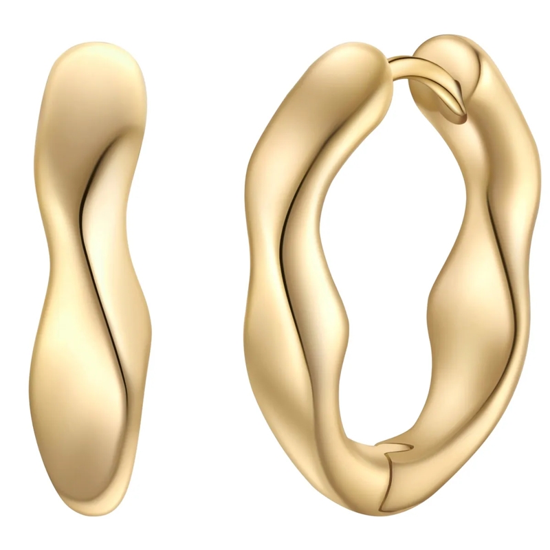 Glanzstücke München Ohrhänger Sterling Silber Creolen gold