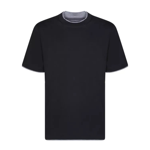 Brunello Cucinelli Cotton T-Shirt Black 