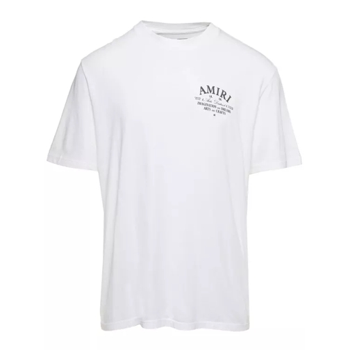 Amiri Arts District' White Crewneck T-Shirt With Contras White 