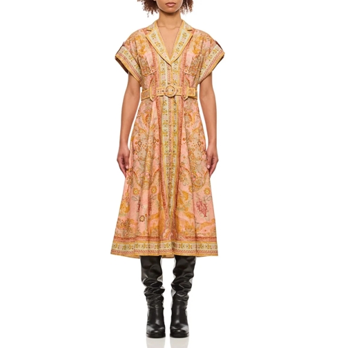 Zimmermann Midi-Kleider Acacia Dress Multicolor