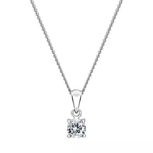 Created Brilliance The Sylvia Lab Grown Diamond Necklace White Gold Kort halsband