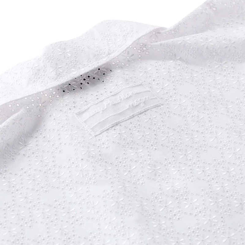 MSGM Poloshirt Shirt mit Stickereien weiß(Image 3)