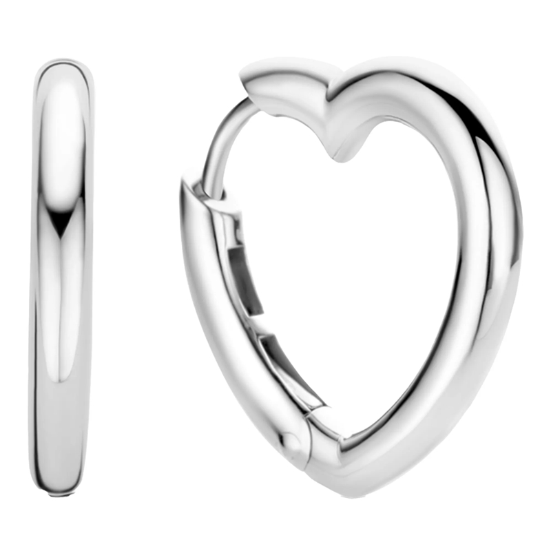 Ti Sento Ohrstecker 925er Sterlingsilber The Heart Creole gold