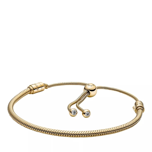 Pandora Moments Schiebeverschluss Schlangen-Gliederarmband 14k Gold-plated Armband