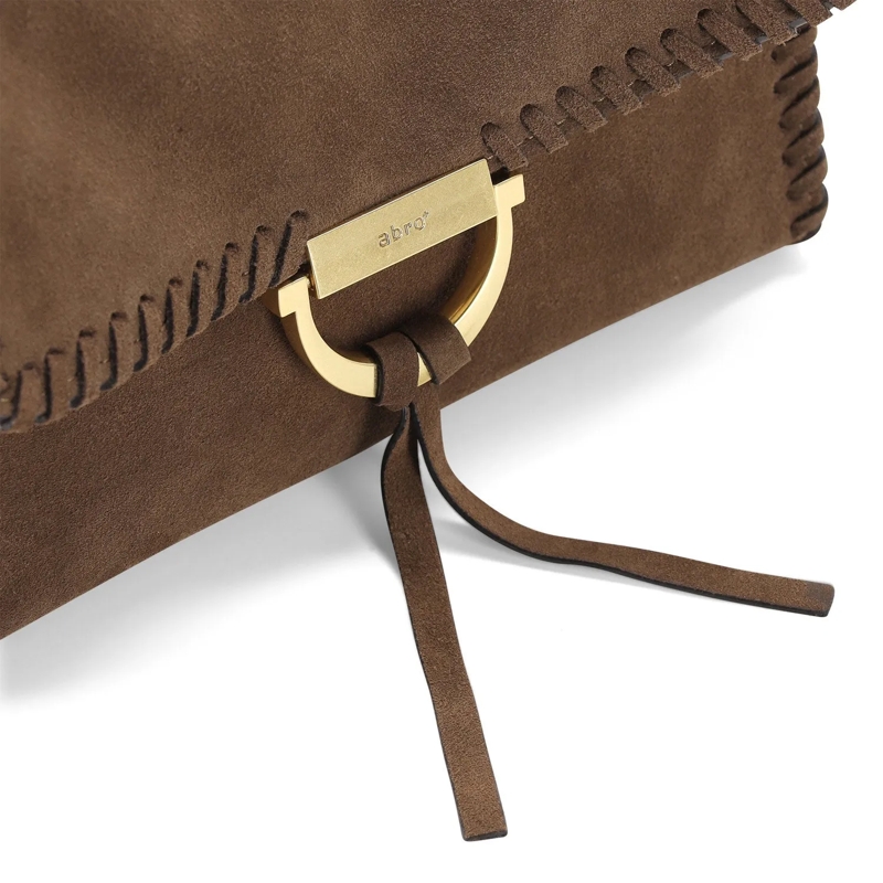 Abro Crossbody Bag Schultertasche Temi aus Veloursleder braun(Image 3)