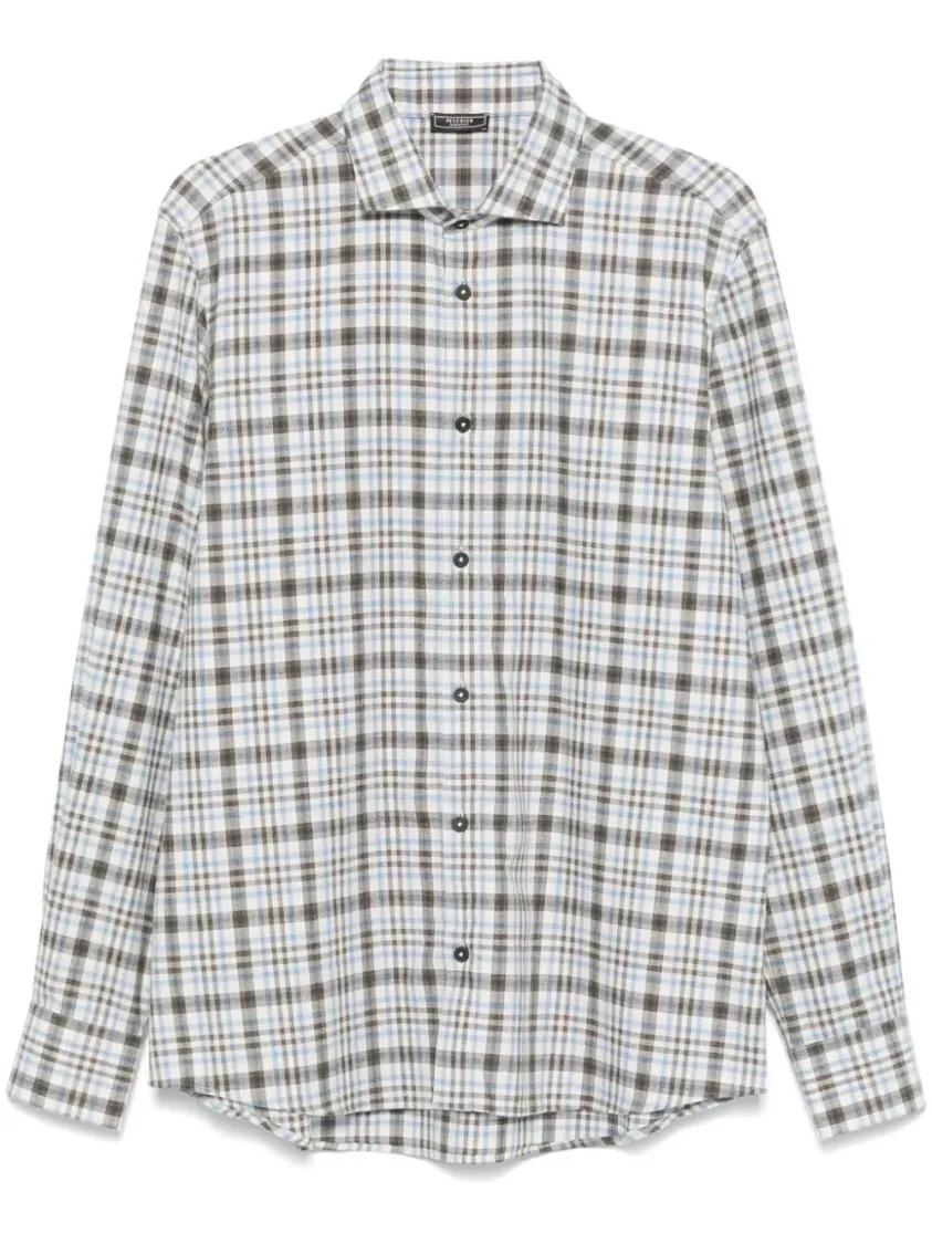 Thumbnail - Peserico - Checked Pattern Shirt - Größe 50 - bunt