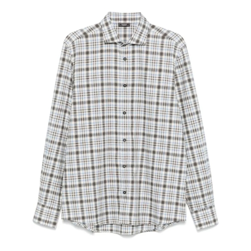 Peserico Shirts Checked Pattern Shirt Multicolor