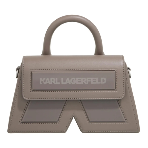 Karl Lagerfeld Satchel Ikon/K Cb Leather Ash Grey