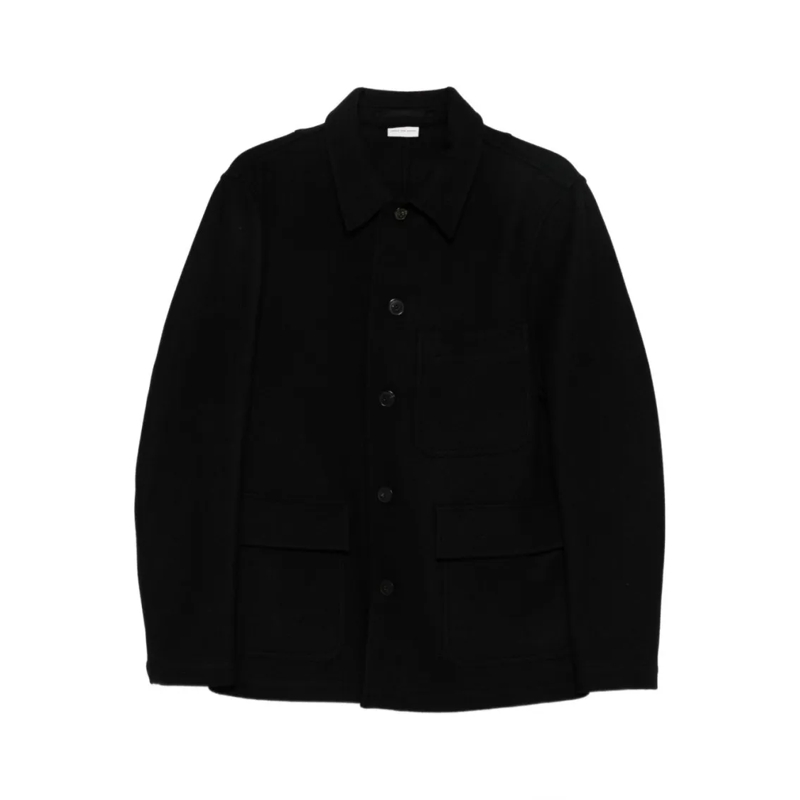 Dries Van Noten  Structured Black Jacket Black