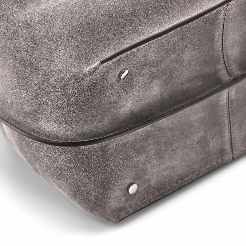 Tod's Crossbody Bag Tasche aus Veloursleder grau(Image 4)