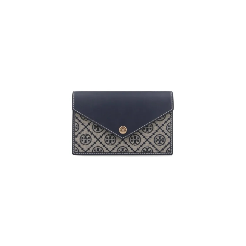 Tory Burch Geldbörse T Monogram Chain Wallet – Beige Neutrals