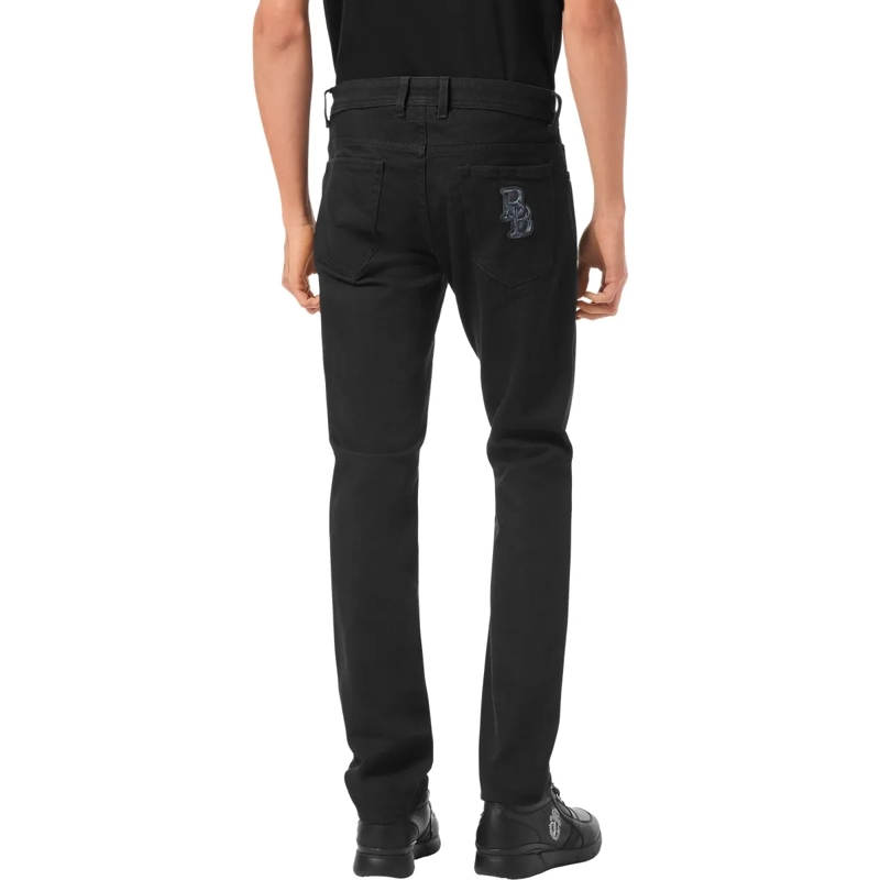 BILLIONAIRE Jeans mit geradem Bein Supergerader Schnitt schwarz(Image 2)