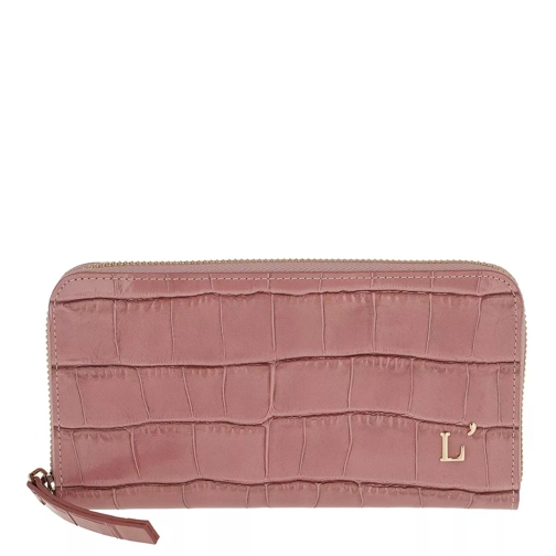 L´Autre Chose Printed Zip Around Wallet Ancient Pink Continental Wallet-plånbok