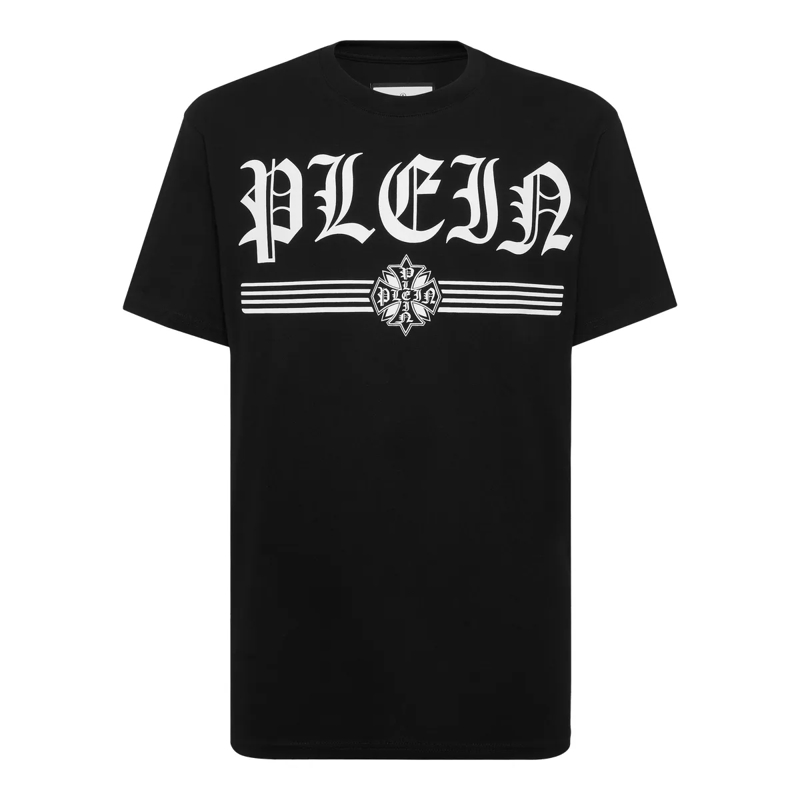 Philipp Plein T-Shirt T-Shirt Round Neck Ss Gothic Plein schwarz