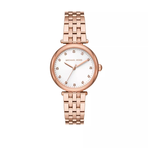 Michael Kors Diamond Darci Three-Hand Stainless Steel Watch Roségold Dresswatch