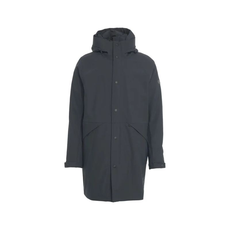 Alpha Tauri Parka Parka With Fixed Hood And Concealed Zip Closure Grey