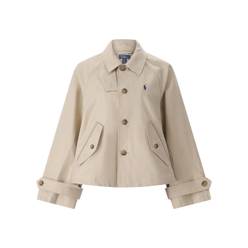 Polo Ralph Lauren Übergangsjacke Jacke mit Logo braun