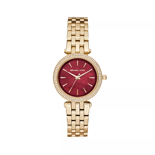 Michael Kors MK3583 Ladies Mini Darci Watch Gold-Tone/Red Orologio da abito