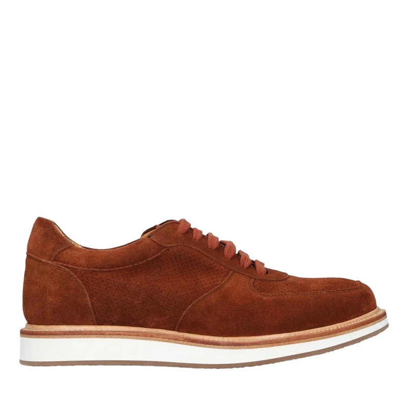 Heinrich Dinkelacker Low-Top-Sneaker Sneaker London Sneaker V mittel-braun