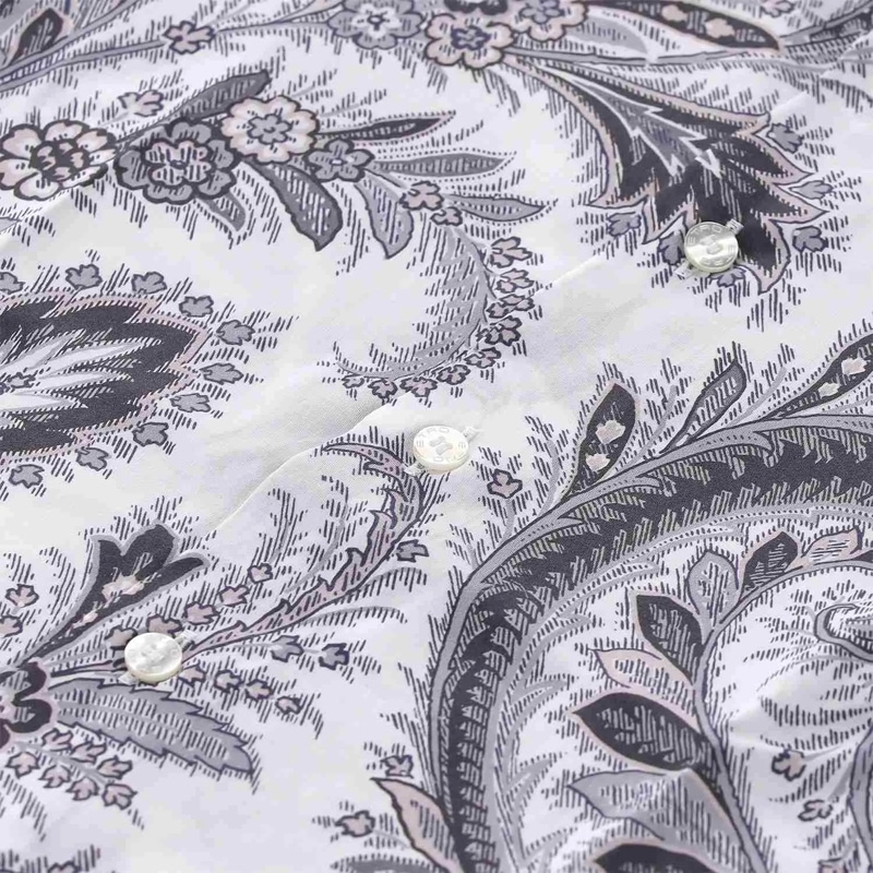 Etro Hemd Hemd mit Paisley-Muster grau(Image 4)