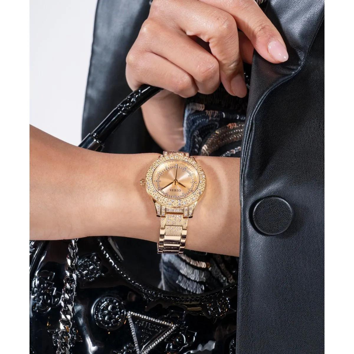 Thumbnail - Guess Uhr - Quarz-Analoguhr Shooting Star - Gr. unisize - in Gold - für Damen