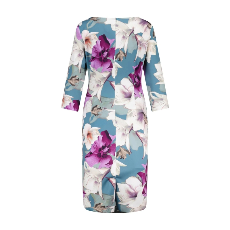 SWING Mini-jurk Cocktailkleid im floralem Design blau(Image 4)