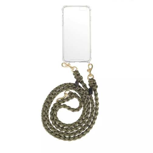 fashionette Smartphone iPhone 6/6s Necklace Braided Olive Handyhülle