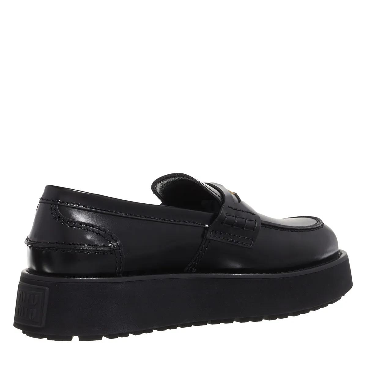 Thumbnail - Miu Miu Loafer - Pennyloafer Plateau - Gr. 41 (EU) - in Schwarz - für Damen