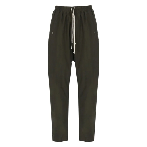 Rick Owens Dark Green Cotton Pants Green 